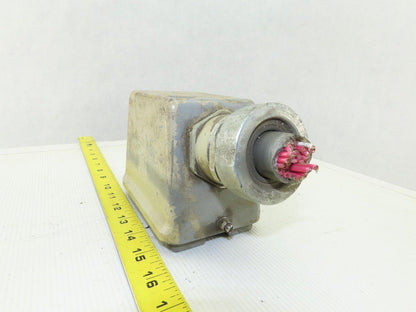 Harting HAN-E24F 24-Pin Female Connector Plug Housing Hood Side Entry 16A 400V