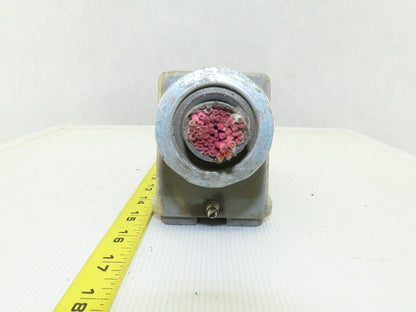Harting HAN-E24F 24-Pin Female Connector Plug Housing Hood Side Entry 16A 400V