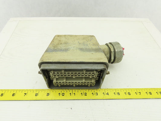 Harting HAN-E24F 24-Pin Female Connector Plug Housing Hood Side Entry 16A 400V