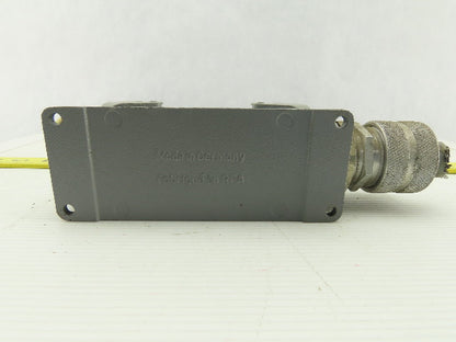 Harting Han 24  E-M  24-Pin Male Cable Connector Plug Aluminum Hood 16 Amp 600