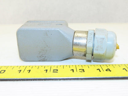 Harting  HAN-6 E-M 6 Pin Male Side Entry Aluminum Housing Hood 16A 500V