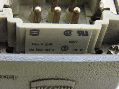 Harting  HAN-6 E-M 6 Pin Male Side Entry Aluminum Housing Hood 16A 500V