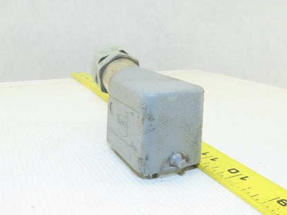 Harting  HAN-6 E-M 6 Pin Male Side Entry Aluminum Housing Hood 16A 500V