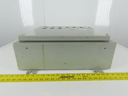 HAMMOND MANUFACTURING Wall Mount Electrical Enclosure JIC 20x20x6" W/Back Plate