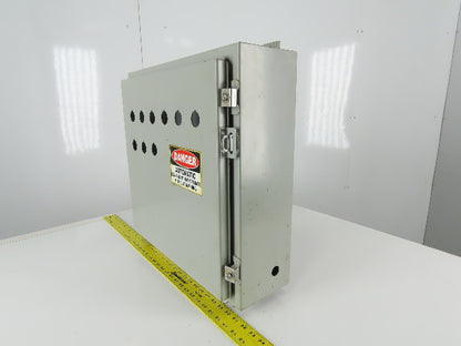 HAMMOND MANUFACTURING Wall Mount Electrical Enclosure JIC 20x20x6" W/Back Plate