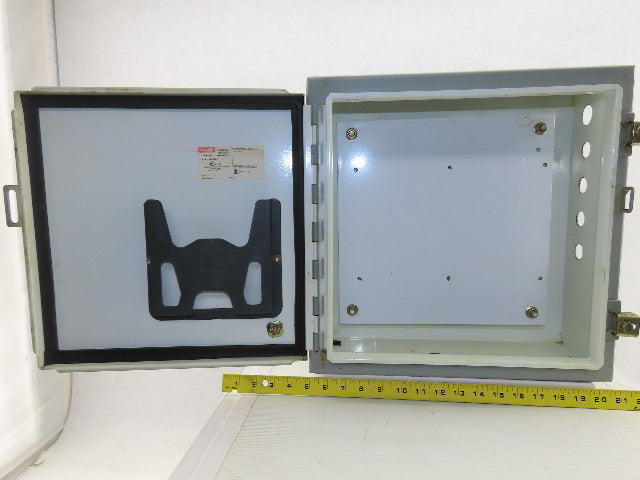 Hoffman A161606LP Wall Mount Electrical Enclosure JIC 16x16x6" W/Back Plate