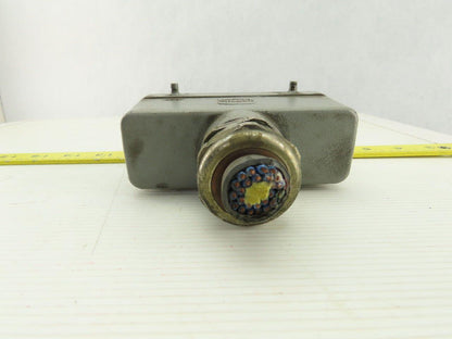 Harting Han 24 E-M 24 Pin Housing Assembly Base & Hood W/Inserts 16A 500V