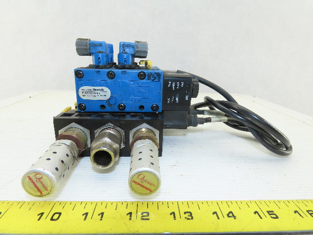 P-031163-00005 5/2 Way Solenoid Control Valve 24V Coil W/Manifold Bank Pneumatic