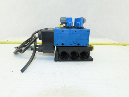 P-031163-00005 5/2 Way Solenoid Control Valve 24V Coil W/Manifold Bank Pneumatic