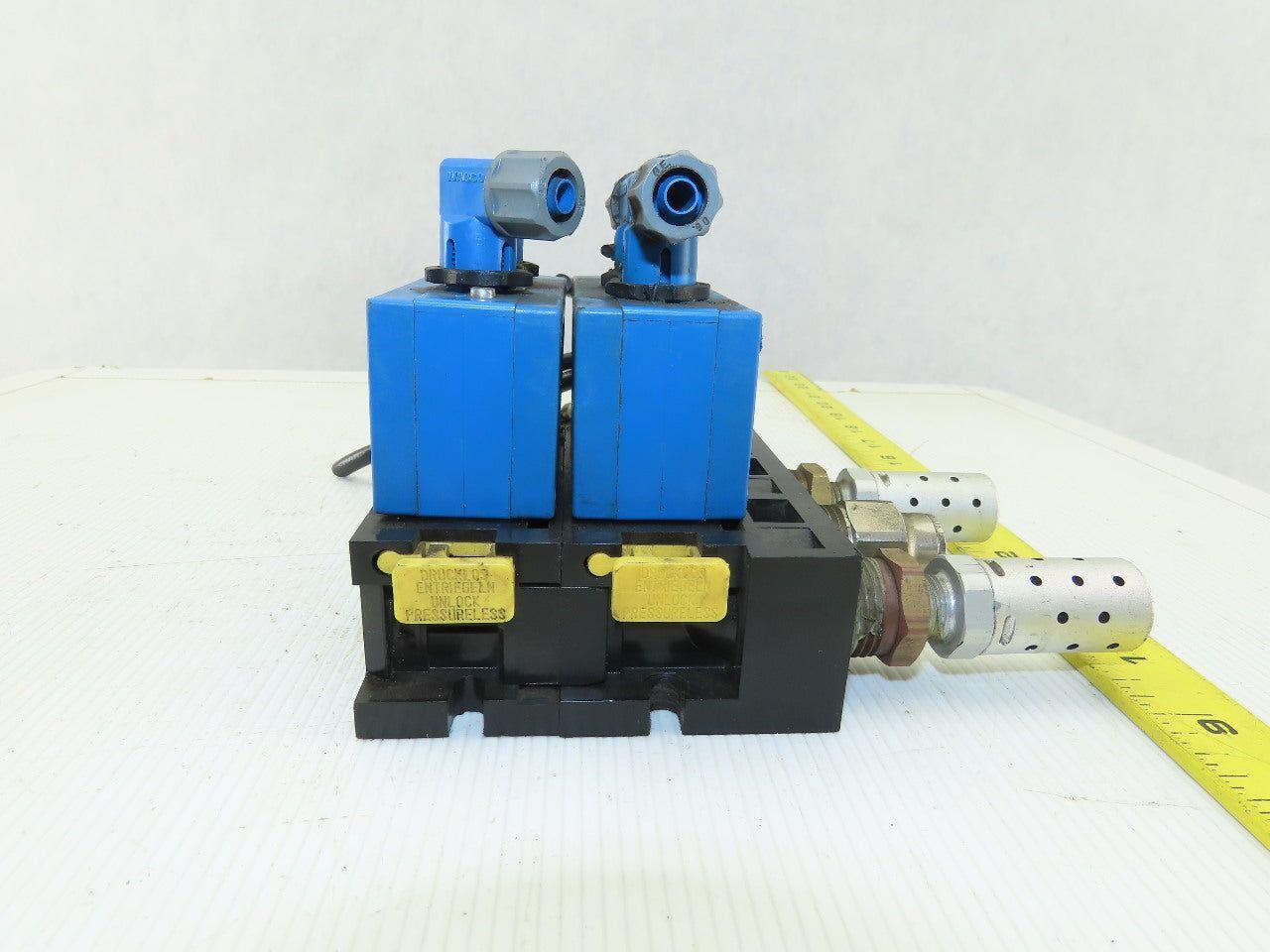 P-031163-00005 5/2 Way Solenoid Control Valve 24V Coil W/Manifold Bank Pneumatic