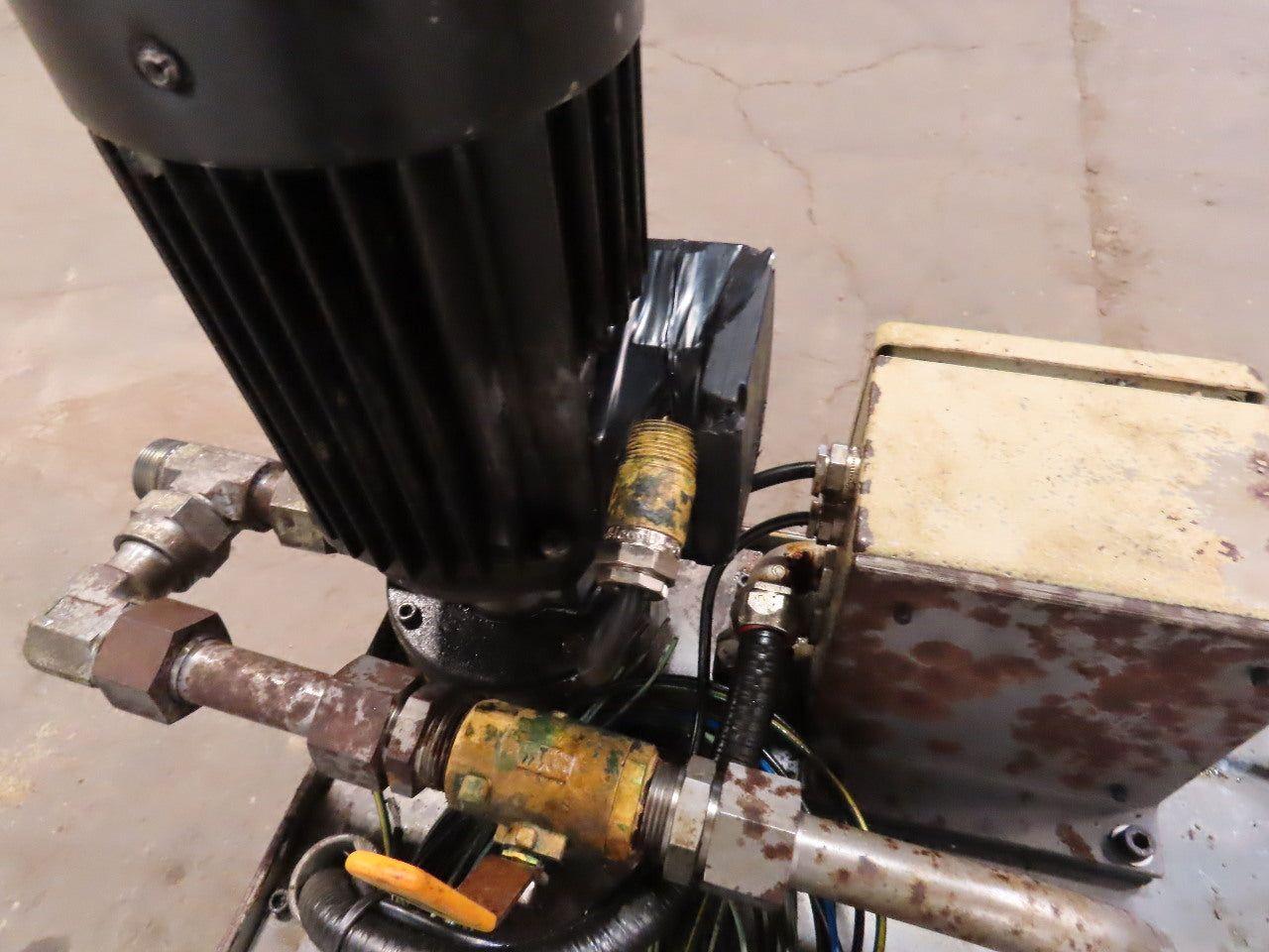 5" Magnetic Incline Chip Conveyor 2-1/2FPM 20" Discharge Coolant Recovery System