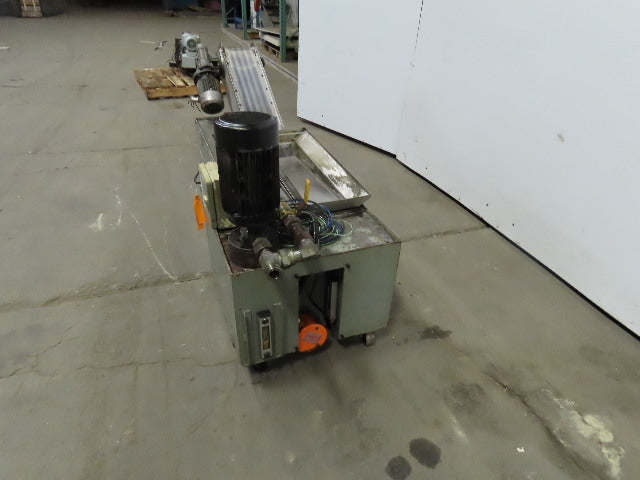 5" Magnetic Incline Chip Conveyor 2-1/2FPM 20" Discharge Coolant Recovery System