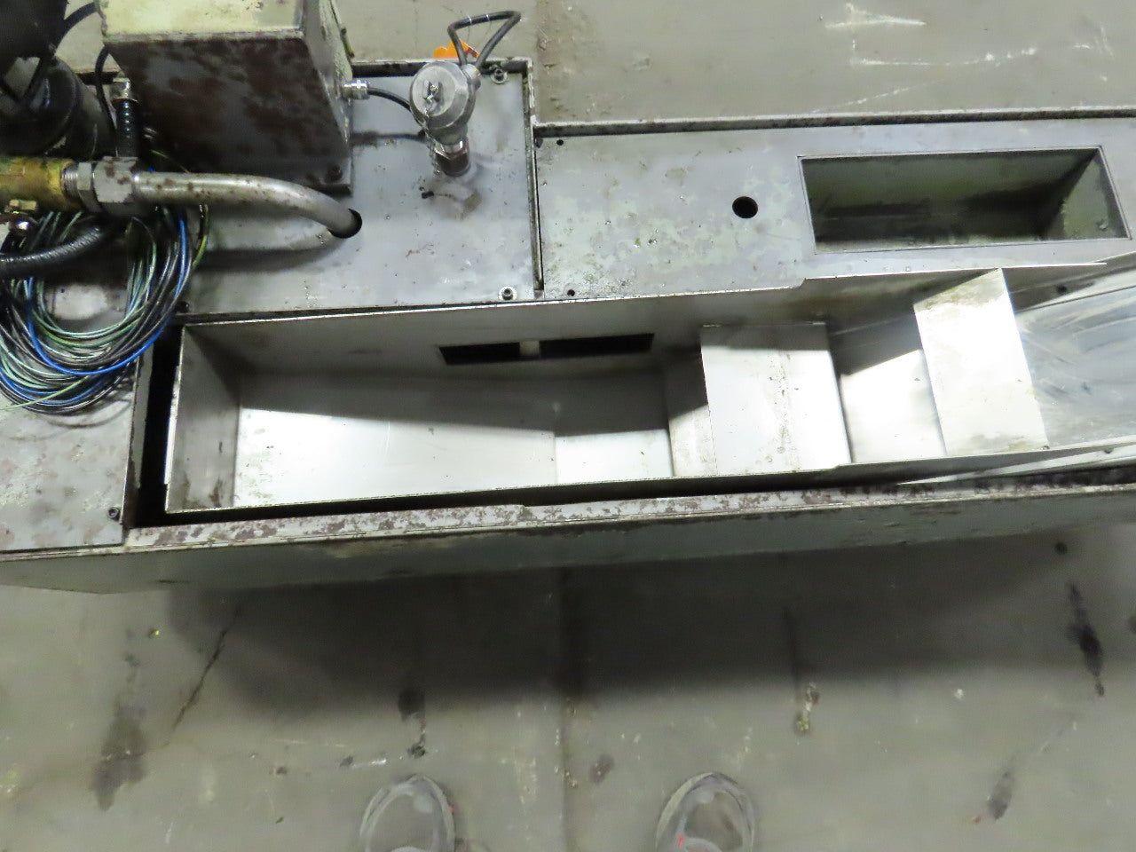 5" Magnetic Incline Chip Conveyor 2-1/2FPM 20" Discharge Coolant Recovery System