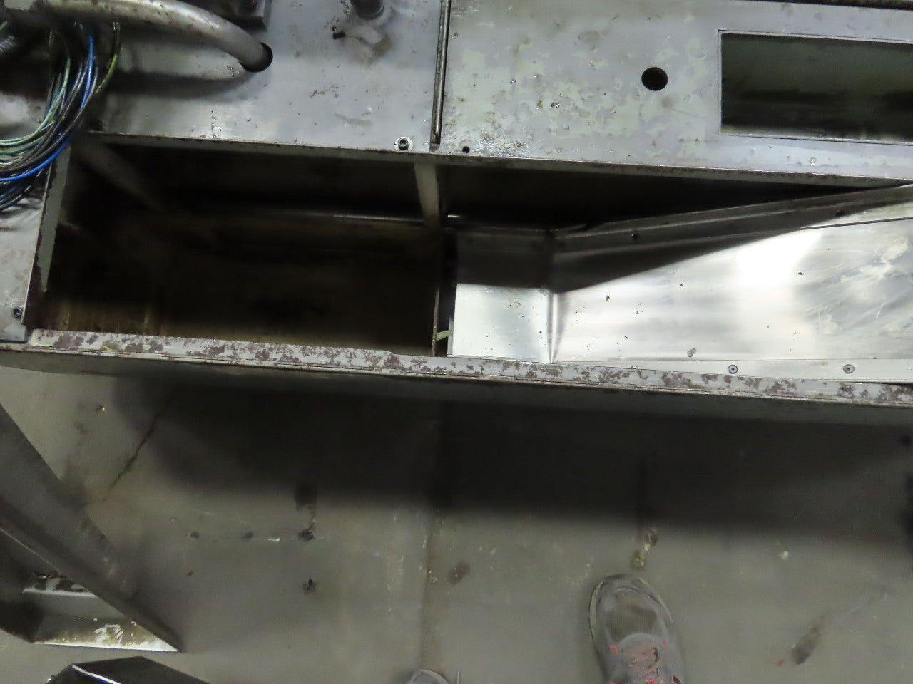 5" Magnetic Incline Chip Conveyor 2-1/2FPM 20" Discharge Coolant Recovery System