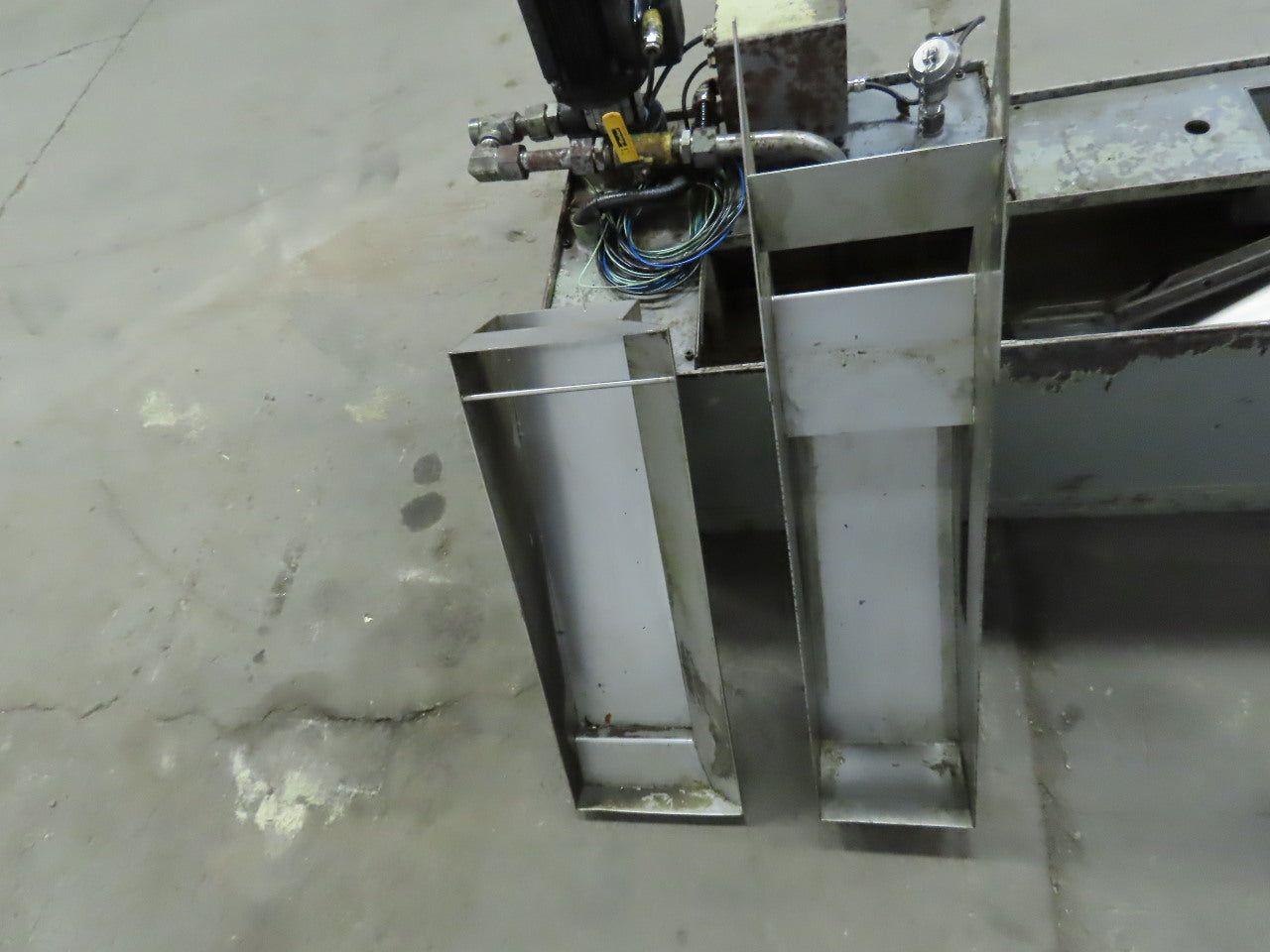 5" Magnetic Incline Chip Conveyor 2-1/2FPM 20" Discharge Coolant Recovery System