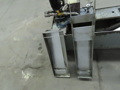 5" Magnetic Incline Chip Conveyor 2-1/2FPM 20" Discharge Coolant Recovery System