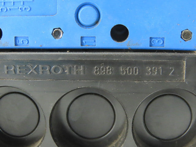 Rexroth PW67697-5C 6 Pneumatic Valves 24VDC Coil Manifold Assembly W/Silencers