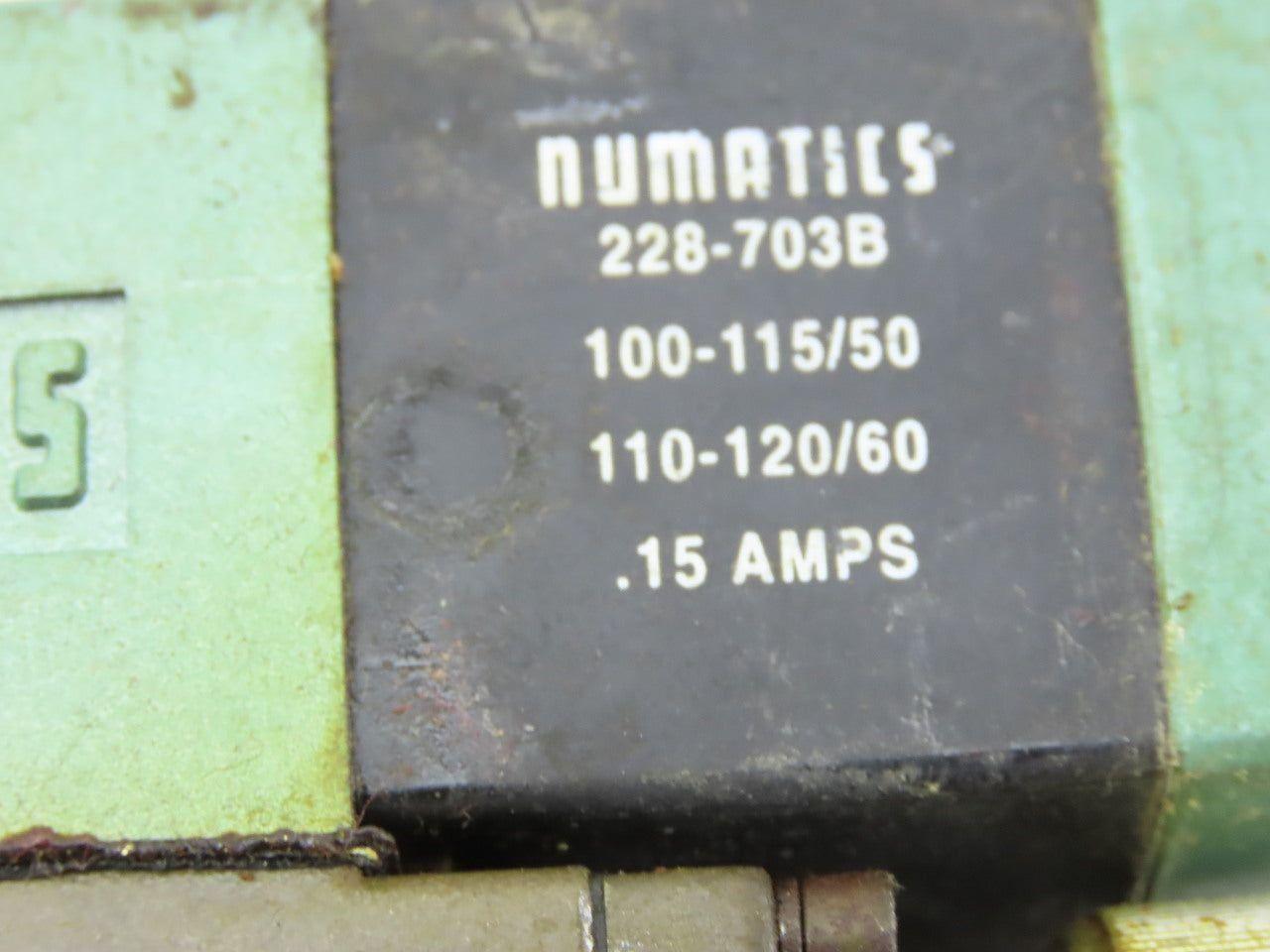 Numatics 801SS400K000030 Pneumatic Solenoid Valve W/0825S4515000030 Regulator