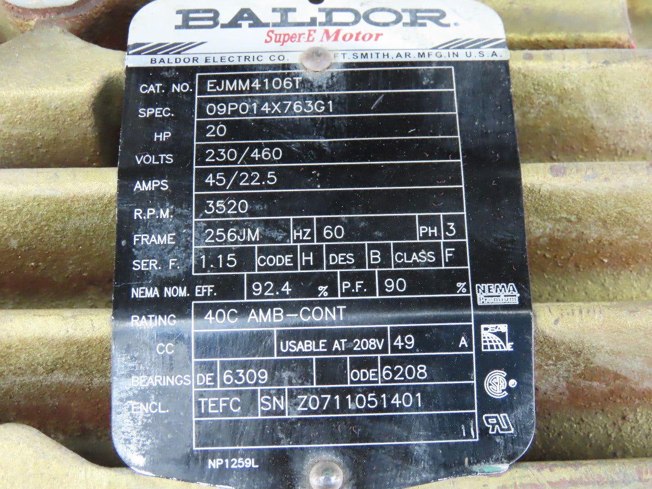 Aruroa Size 4x7A 20Hp Centrifugal 600GPM 90' Head 3500RPM 230/460V