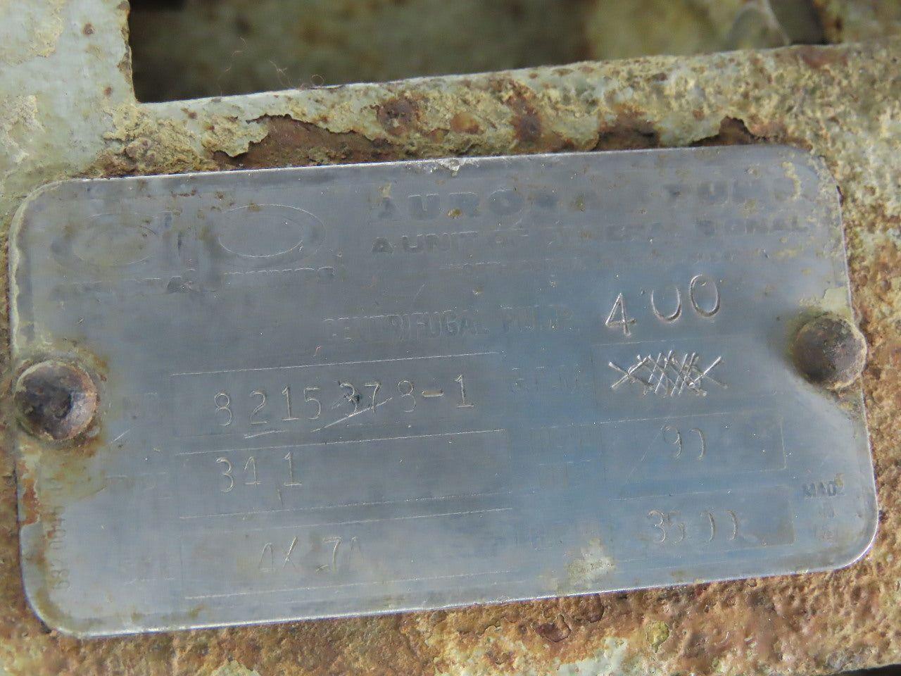 Aruroa Size 4x7A 20Hp Centrifugal 600GPM 90' Head 3500RPM 230/460V