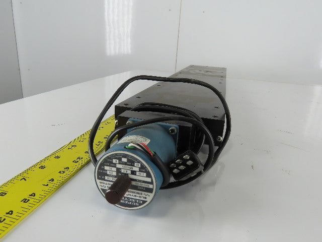 Daedal 6"x30" Linear Slide 9" Stroke W/M062-FD-421 Superior 1.65DC Motor