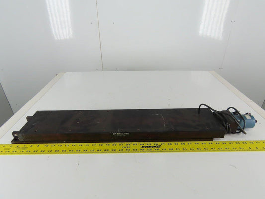 Daedal 6"x30" Linear Slide 9" Stroke W/M062-FD-421 Superior 1.65DC Motor