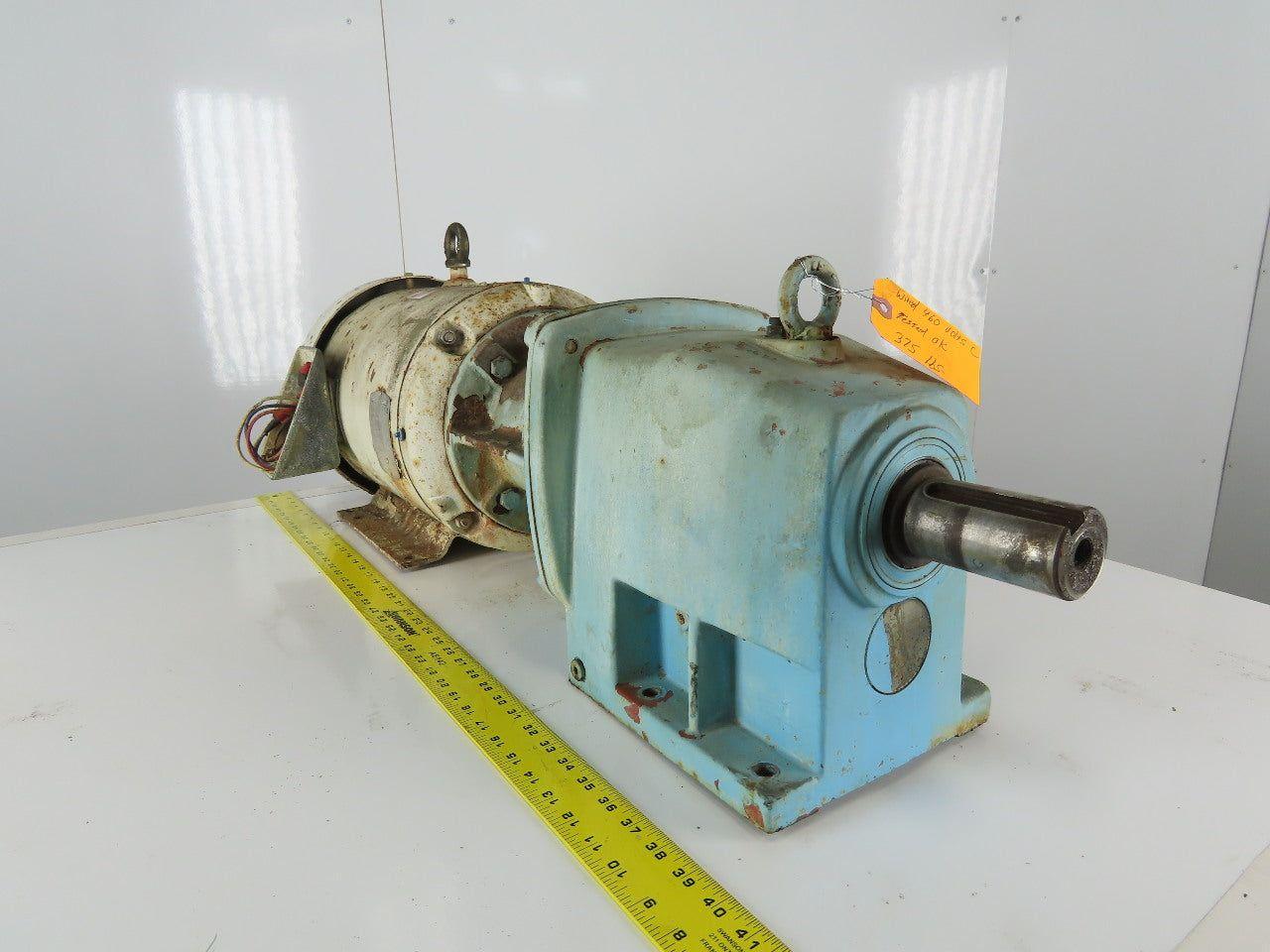 Inline Gear Reducer 5:1 Ratio W/15Hp Baldor Wash Down Motor 230/460V 3Ph