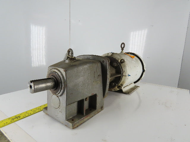 Inline Gear Motor Reducer 5:1 Ratio W/15Hp Baldor Wash Down Duty 230/460V 3Ph