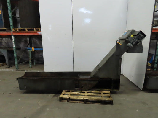 Incline Chip Conveyor 6FPM 59" x 12" Intake 230-480V 3Ph