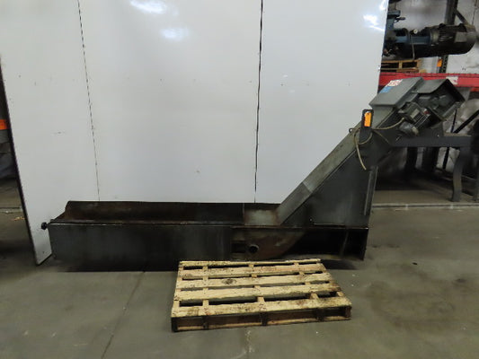 Incline Chip Conveyor 6FPM 59" x 12" Intake 230-480V 3Ph