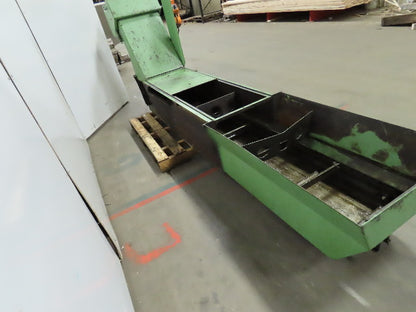 Knoll Incline Belt Chip Conveyor 4FPM 39" x 23" Intake 31" Discharge 440V 3Ph