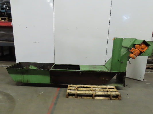 Knoll Incline Belt Chip Conveyor 4FPM 39" x 23" Intake 31" Discharge 440V 3Ph