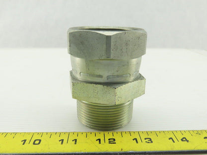 Parker Hydraulic Straight Fitting JIC 24 37° 1-7/8"-12 Swivel x 1-1/2 NPT Male