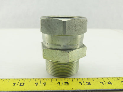 Parker Hydraulic Straight Fitting JIC 24 37° 1-7/8"-12 Swivel x 1-1/2 NPT Male
