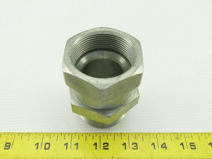 Parker Hydraulic Straight Fitting JIC 24 37° 1-7/8"-12 Swivel x 1-1/2 NPT Male