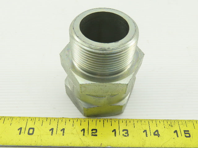 Parker Hydraulic Straight Fitting JIC 24 37° 1-7/8"-12 Swivel x 1-1/2 NPT Male