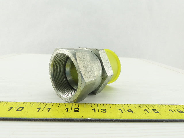 Parker Hydraulic Straight Fitting JIC 24 37° 1-7/8"-12 Swivel x 1-1/2 NPT Male