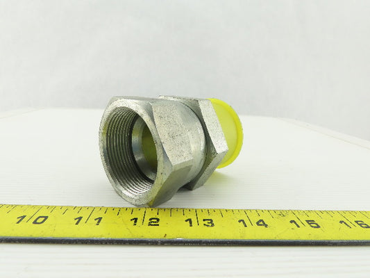 Parker Hydraulic Straight Fitting JIC 24 37° 1-7/8"-12 Swivel x 1-1/2 NPT Male