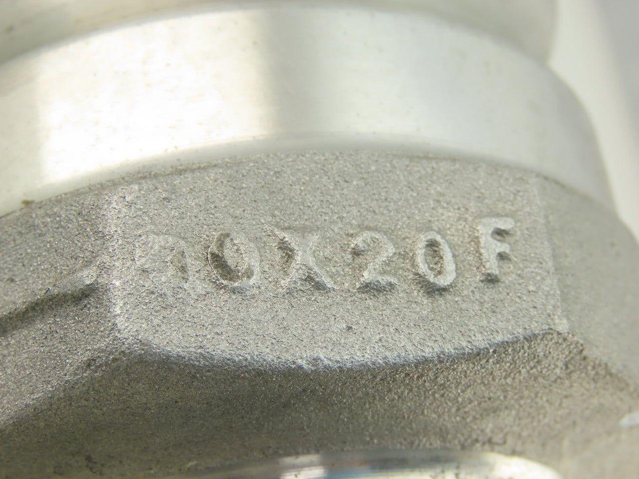 Anodized Aluminum Cam-and-Groove Hose Coupling Size 3 Plug 2 NPT Male End