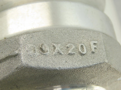 Anodized Aluminum Cam-and-Groove Hose Coupling Size 3 Plug 2 NPT Male End