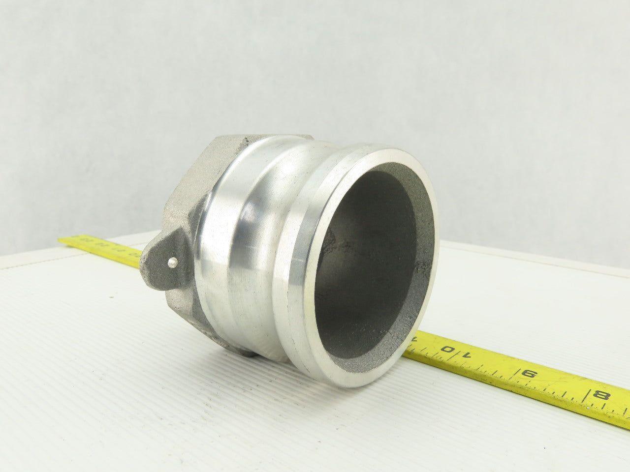 Anodized Aluminum Cam-and-Groove Hose Coupling Size 3 Plug 2 NPT Male End