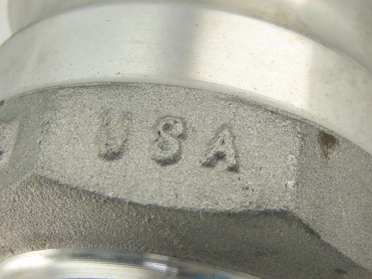 Anodized Aluminum Cam-and-Groove Hose Coupling Size 3 Plug 2 NPT Male End