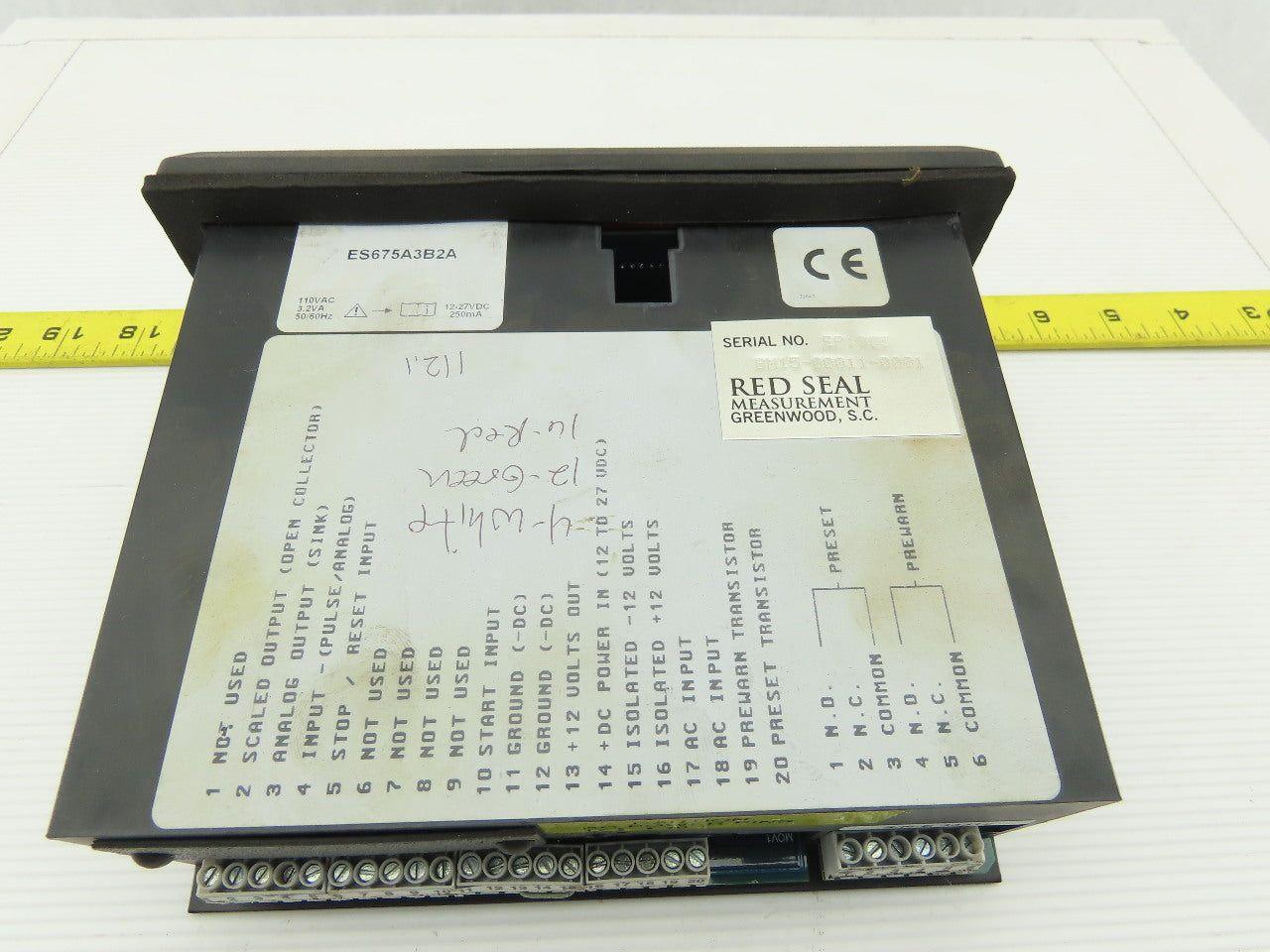 Red Seal Measurement Model 1500 Programmable Microprocessor Batch Controller