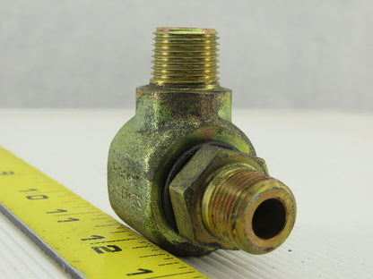 Parker S2101-6-6 Hydraulic Swivel Fitting, 90° Elbow 3/8x3/8" NPT