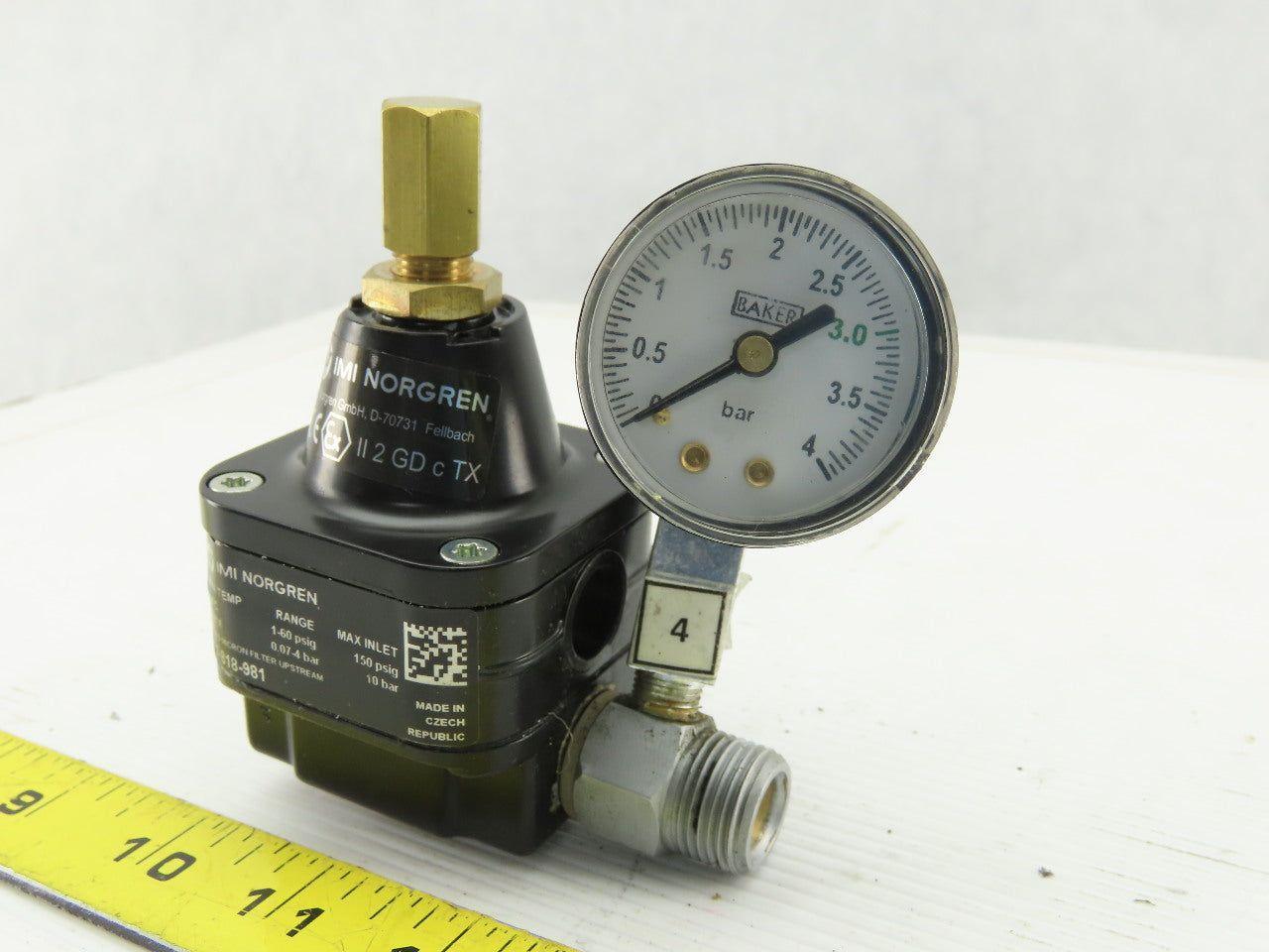 IMI Norgren 11-818-981 Pneumatic Precision Pressure Regulator 0-60PSI 150PSI Max