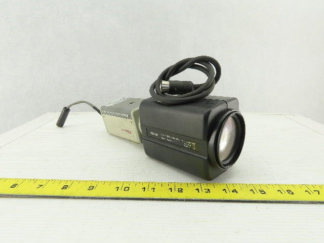 ARM Electronics B380 Monochrome Camera EIA DC12V/AC24V W/Pelco Zoom Lens