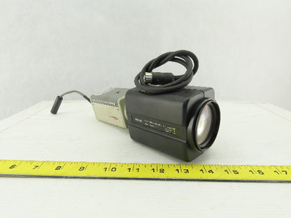 ARM Electronics B380 Monochrome Camera EIA DC12V/AC24V W/Pelco Zoom Lens