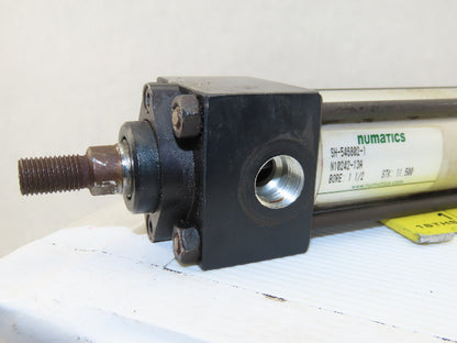 Numatics SH-546802-1 Pneumatic Cylinder 1-1/2" Bore 11-1/2" Stroke Multi Retract