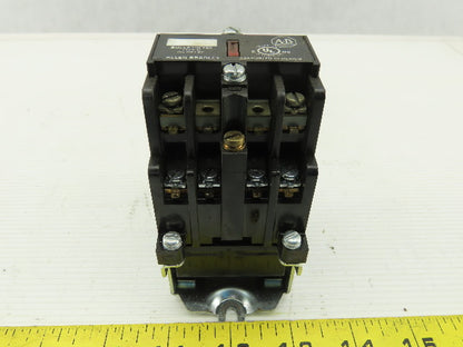 Allen Bradley 700-N400A1 Ser C Control Relay 120V Coil W/700-NA20 Aux Contacts