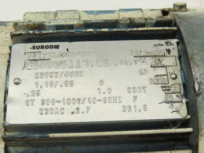 Sew Eurodrive KH37R17DT71K4BMG05HR 1/4Hp 267:1 Gear Motor 277/480V 3Ph